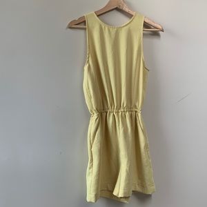 Aritzia yellow romper